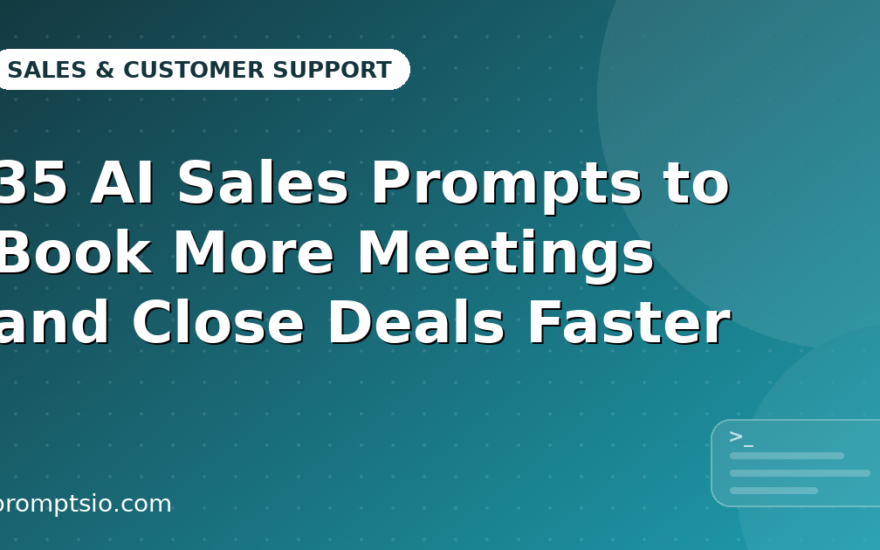 35 AI Sales Prompts to Book More Meetings