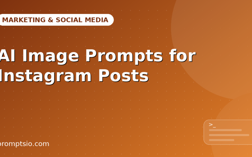 AI Image Prompts for Instagram Posts