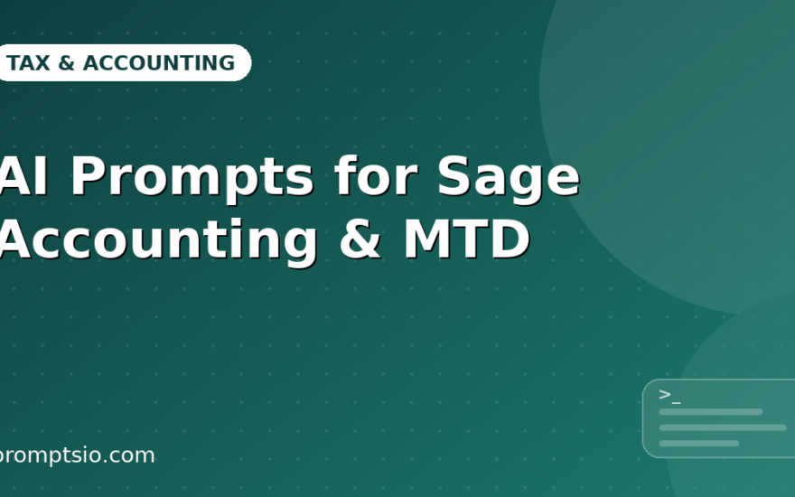 AI Prompts for Sage Accounting & MTD